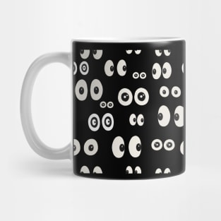 Glowing in the dark spooky eyes Halloween design VI Mug